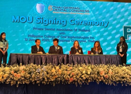 MOU Signing Ceremony Private Dentist Association of Thailand and PCOI Jan 2023